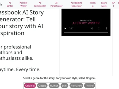 Sassbook AI Story Generator