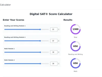 SAT Score Calculator