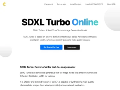 SDXL TURBO ONLINE