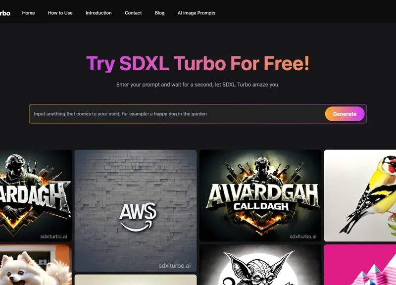 SDXL Turbo Playground