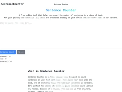 Sentence Counter