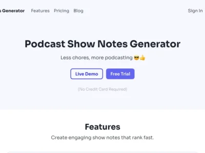 Show Notes Generator