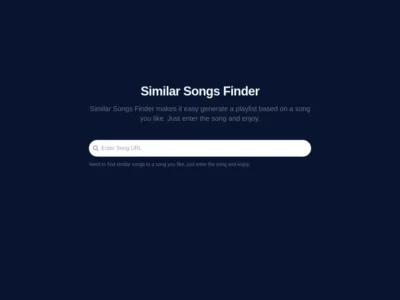 Similar Songs Finder