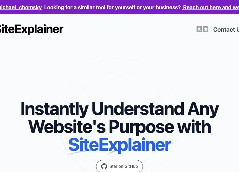 SiteExplainer