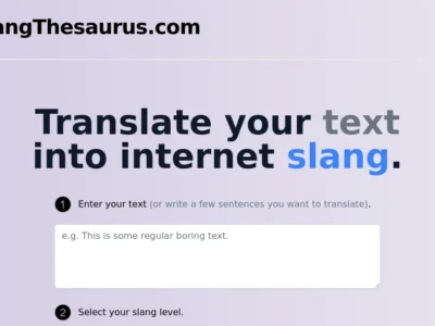 Slang Translator