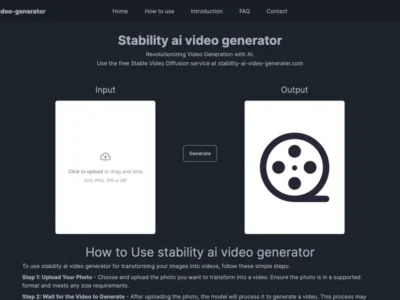 Stability Ai Video Generater