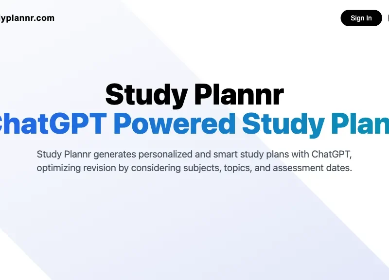 StudyPlannr