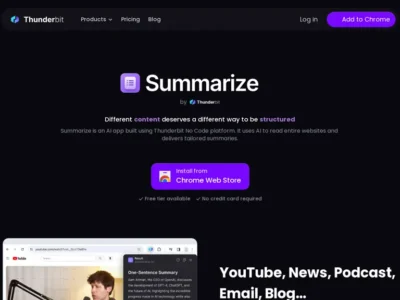 Summarize By Thunderbit