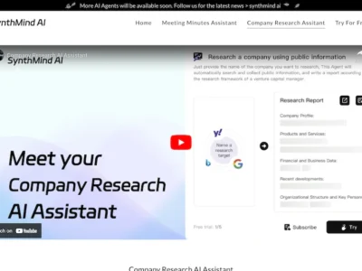 SynthMind Company Research Assistant