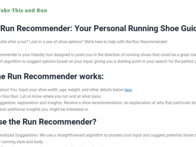 Run Recommender