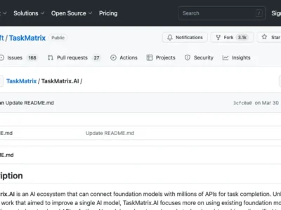 TaskMatrix.AI By Microsoft