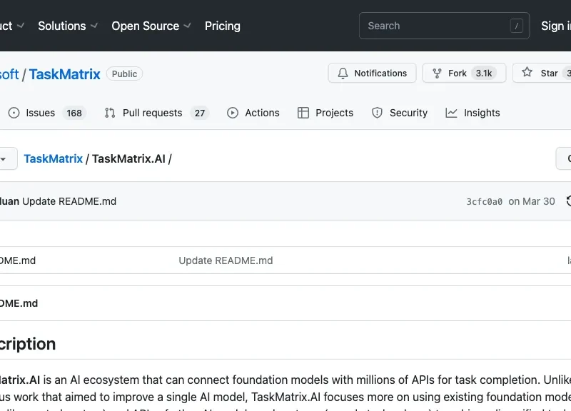 TaskMatrix.AI By Microsoft