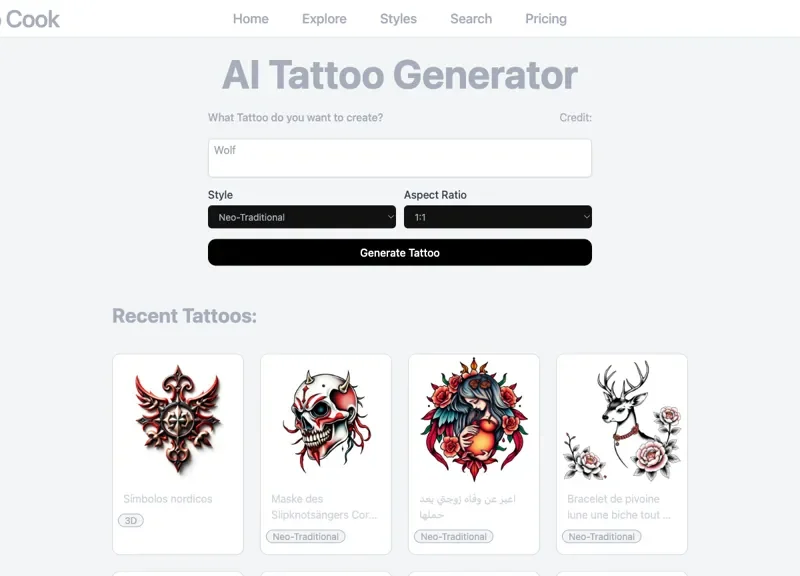 Tattoo Cook