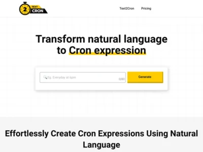 Text2cron