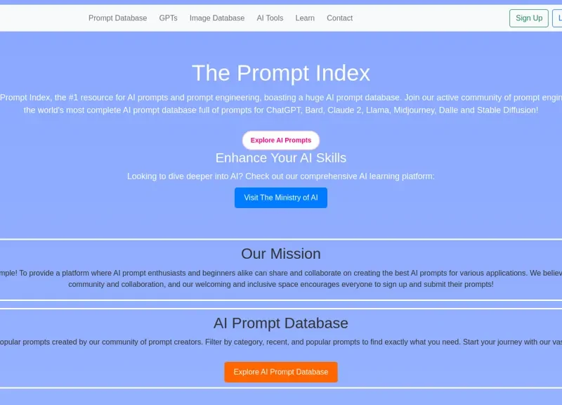 The Prompt Index