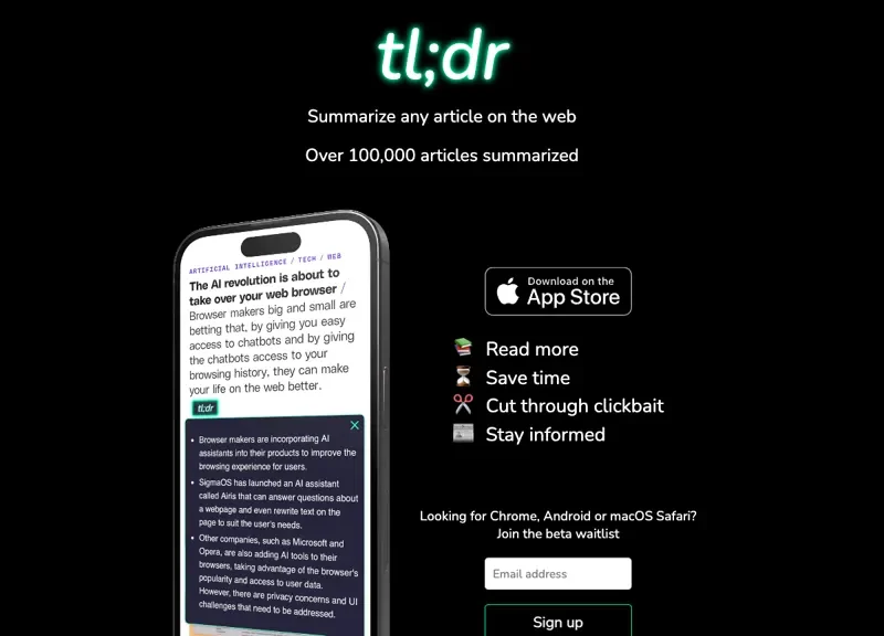 Tl;Dr AI Summarizer