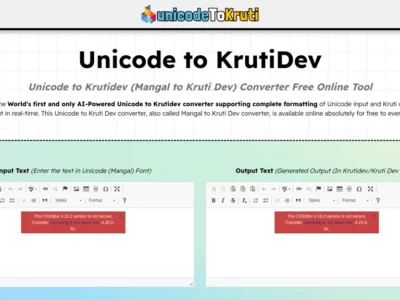 Unicode To Krutidev