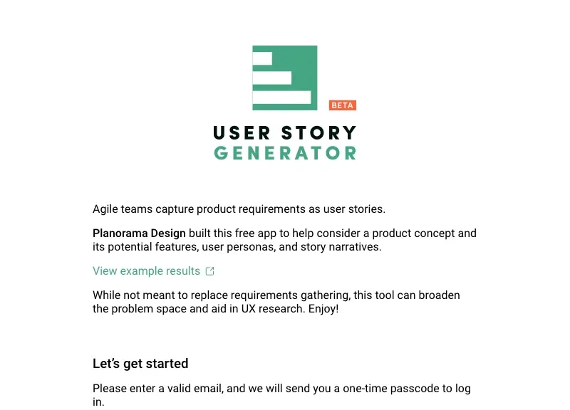 User Story Generator