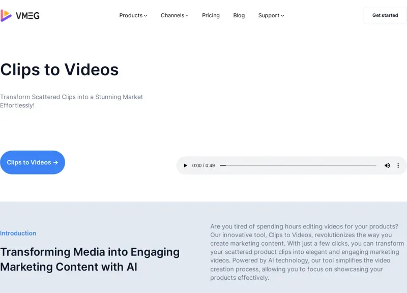 VMEG Clips To Videos