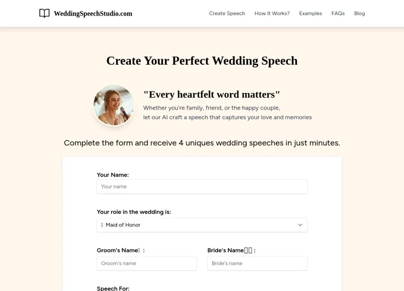 Wedding Speech Studio
