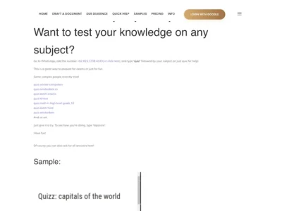Whatsapp Quiz Generator