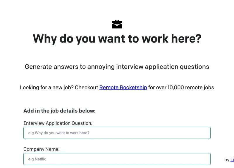 Whydoyouwanttoworkhere