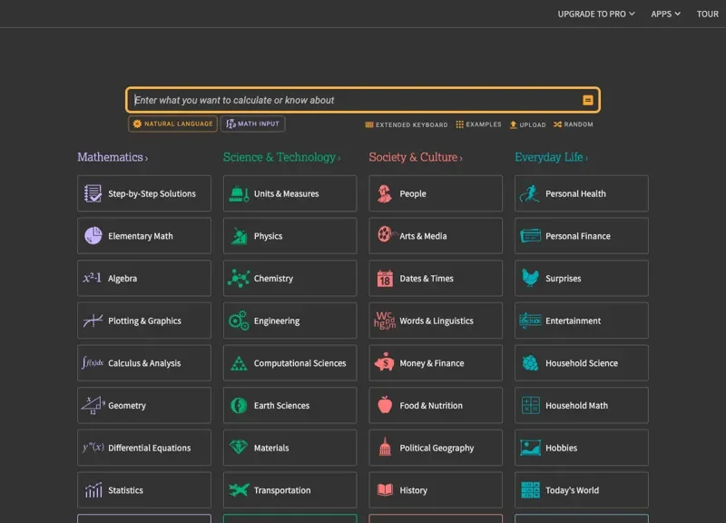 WolframAlpha