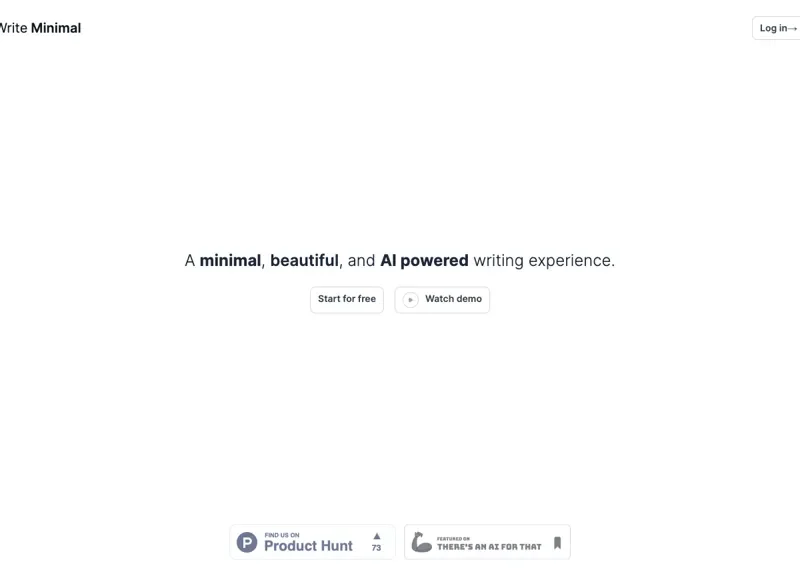 Write Minimal