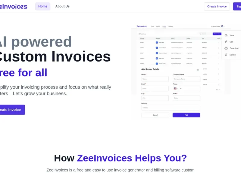 Zeeinvoices